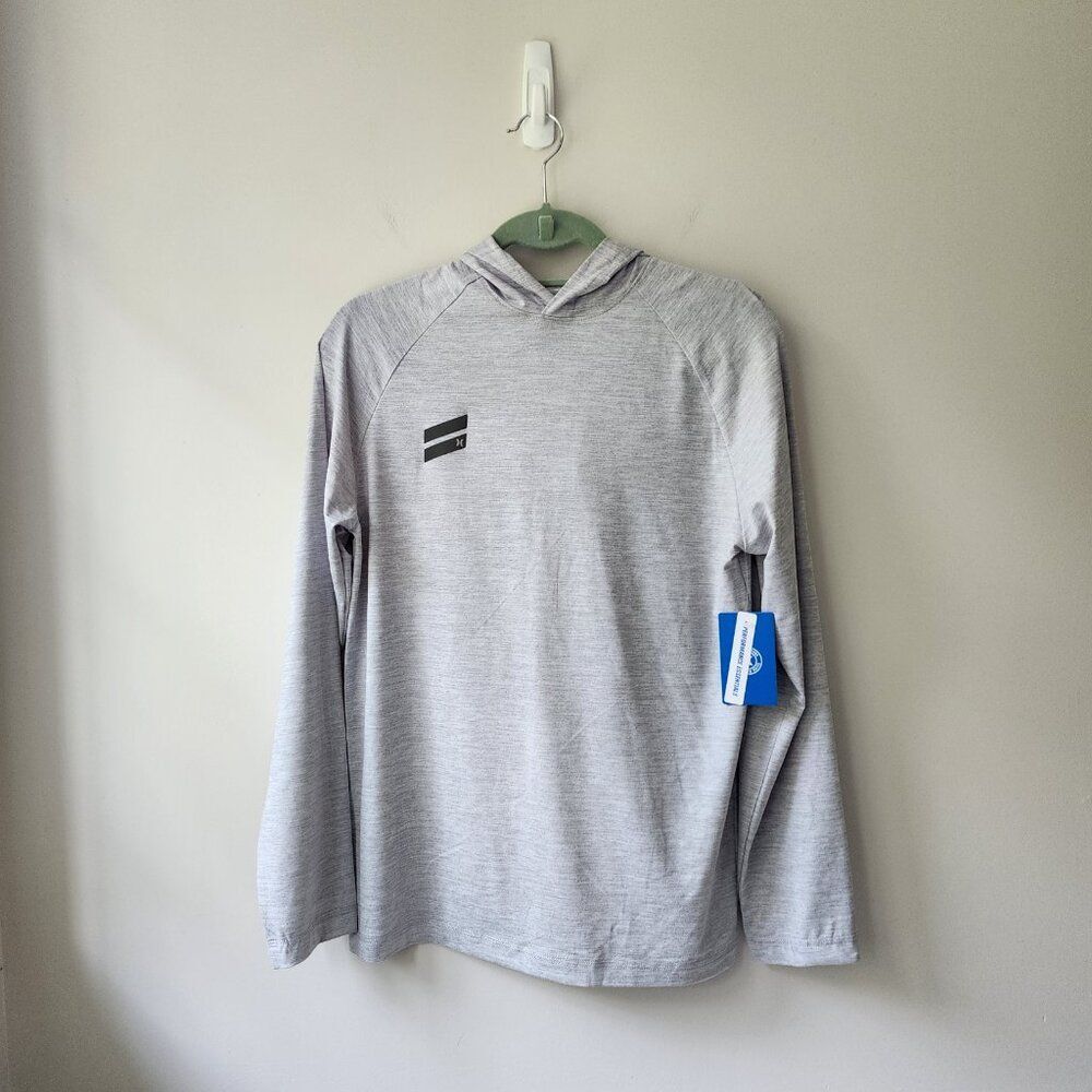 HURLEY Long Sleeve Hooded T-Shirt | Gray | Men's Small | NEW